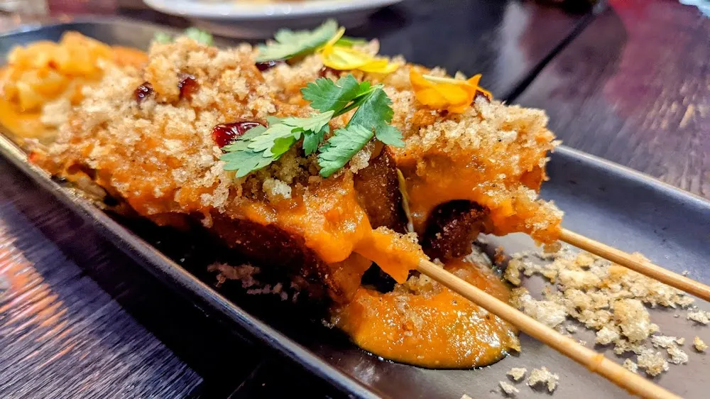 Glazed Pork Belly Skewers